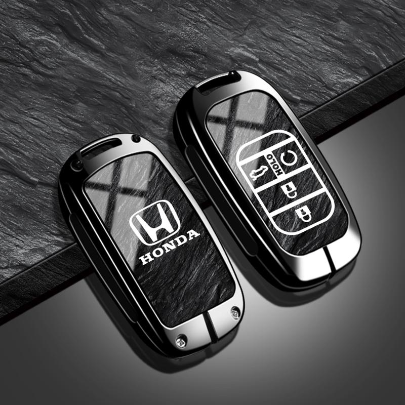 Zinc Alloy Car Key Case Cover Shell for Honda Civic 11th Gen Accord Vezel Freed Pilot CRV 2022 2023 Smart Remote Bag Accessories