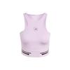 X Stella Mccartney Stella Mccartney Trupace Running Crop Top With Letter Logo Patchwork Women Tops Pink Purple IP9142