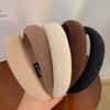 Trendy Solid Color Fabric Sponge Headband Sweet Girls Hair Accessories for Women Gift Jewelry