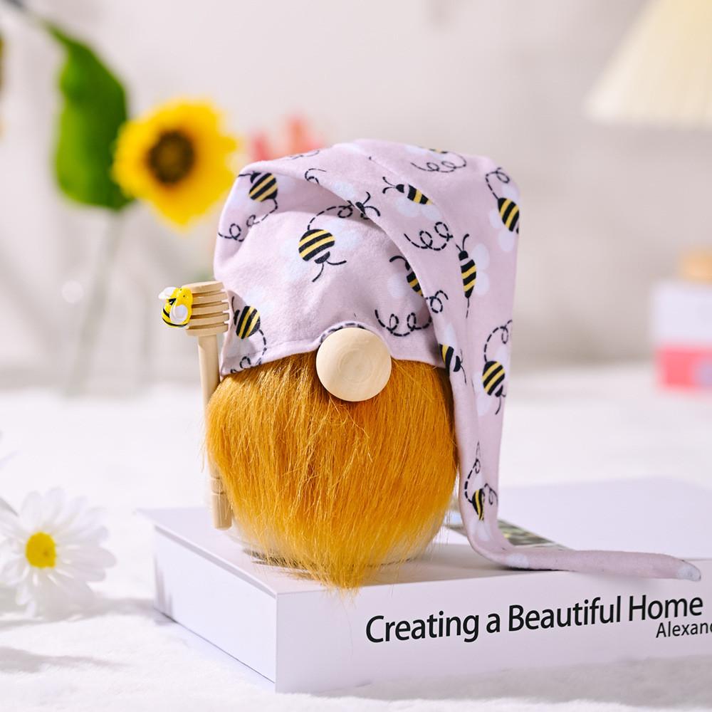 Восхитительная фигурка куклы без лица фестиваля пчел с жизнерадостными принтами маргариток и подсолнухов