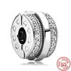 925 Silver Animal Character Love Series Clip Beads Pendant Fit Original  Charm Accessories Bracelet for Women DIY Jewelry