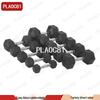 Hexagonal Rubber Dumbbell Set with A-Type Rack