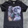 Pigeon Moon Graphic Tee, Vintage Retro Bird T-Shirt, Distressed Art