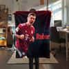 Robert Lewandowski pattern Flannel Blanket, High quality Comfortable for All Seasons, Home Decor, Warmth and Comfort, Perfect for Gifts.