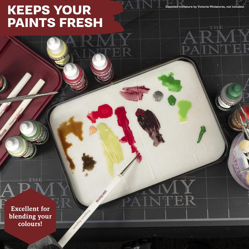Палитра для хранения кистей Army Painter Wet Palette Premium с 50 листами палитры и 2 губками для покраски миниатюрных моделей Wargame -