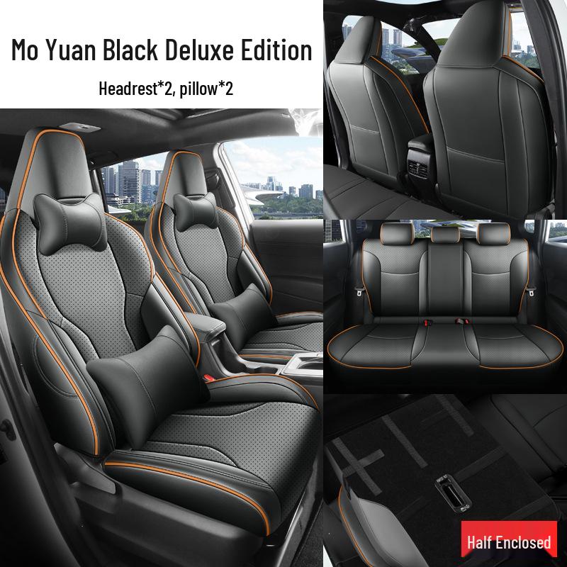 Чехлы на сиденья Toyota Corolla Ruifang: Универсальная, для круглогодичного использования, подходит для 26 моделей, полностью закрытый салон, чехлы на сиденья и коврик.