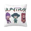 KPop Охотники на демонов Huntrix Мультяшная наволочка Двусторонняя печать Полиэстеровая наволочка для подушки Подарок Чехол для декоративной подушки Дом