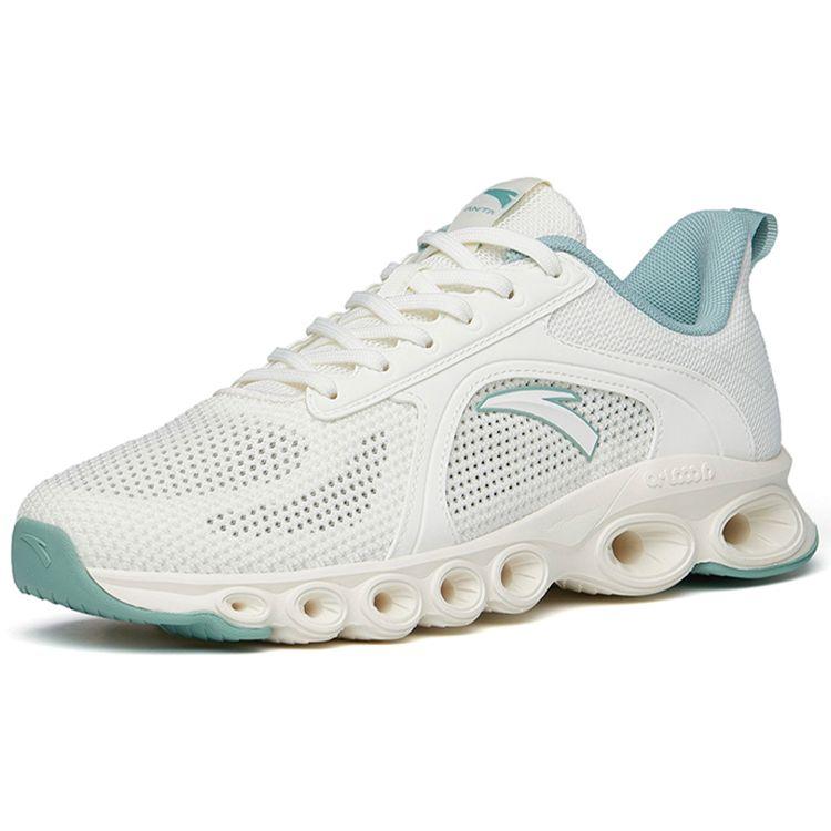 Anta Удобные амортизирующие дышащие износостойкие нескользящие низкие кроссовки для бега для мужчин белые 112225581-1