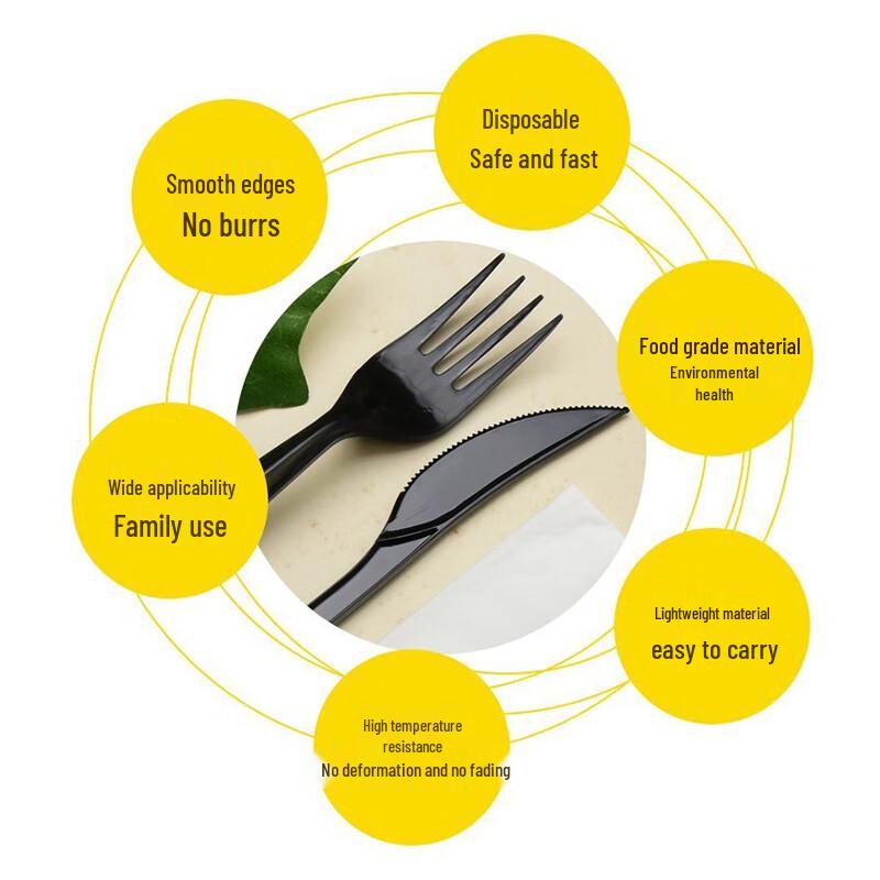 Disposable Plastic Cutlery Set with Tissue