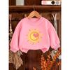 Kids Sweatshirt, Cute Print Pattern Spring Lightweight Round Neck Sweatshirt,Soft Cotton Sweatshirt