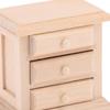 1Pcs 1:12 Dollhouse Wooden Miniature Bedside Cupboard Furniture Diy Accessories