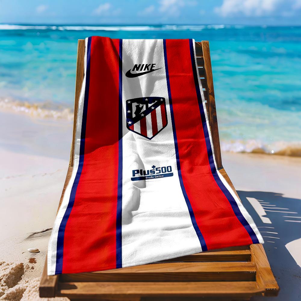 Atletico Madrid Beach Towel Super Soft Absorbent Comfortable Lightweight