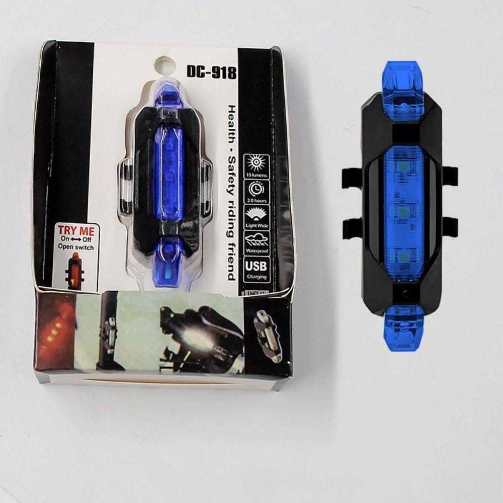 Flashing City Mountain Bike Bicycle Light USB Rechargeable Cycling Taillight Rear Bicycle Light