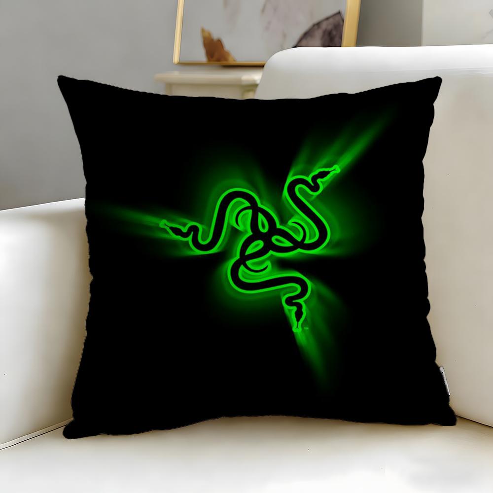 Классический электронный бренд Razer Наволочка Мягкая Легко стирающаяся Подушка Универсальная для Дивана Кровати Путешествий и Офиса