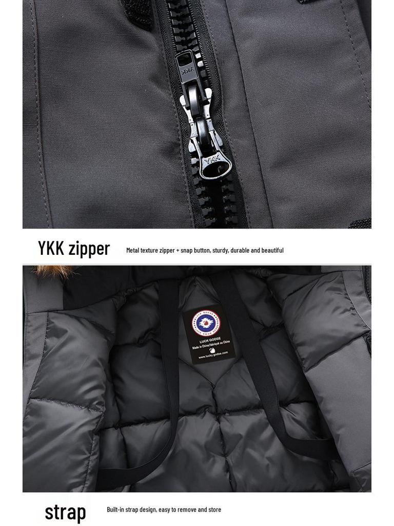 Ultra-Cold Mid-Length Down Parka with Hood - Couple Style