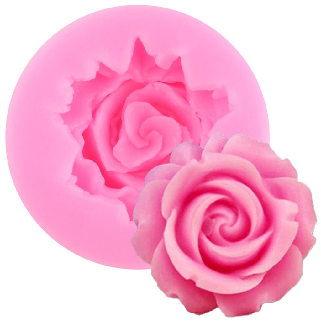 Силиконовая форма с цветком розы, свадебная помадка, инструменты для украшения торта, топпер для кексов, сделай сам, формы для конфет, шоколада и мастики
