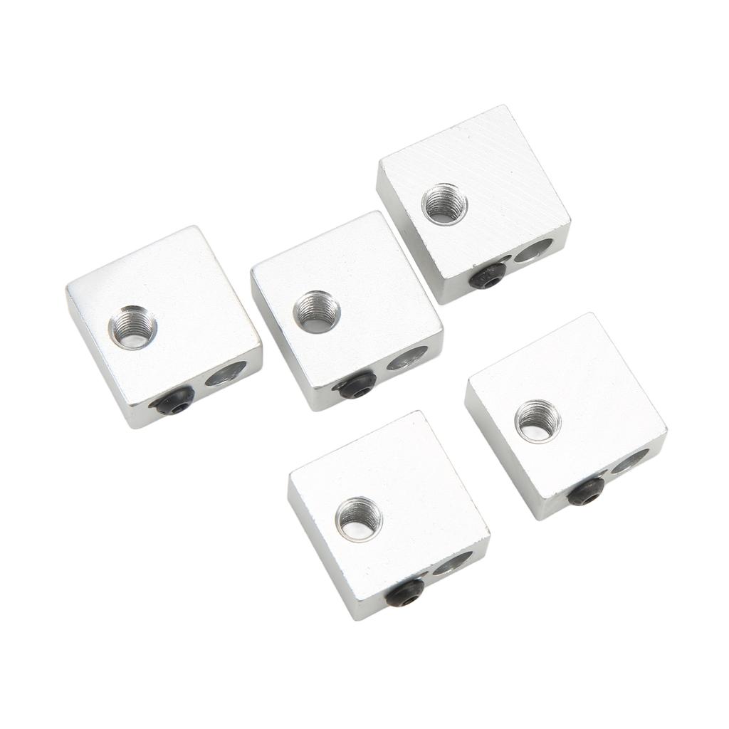 15 Pcs 3D Printer Hotend Kit Stainless Steel Tube Brass Nozzle Heating Block 3D Printer Hotend