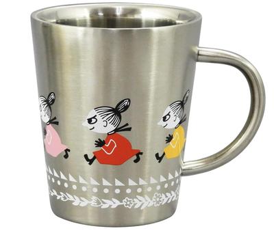 Кружка Муми-тролль Mumin из нержавеющей стали с двойными стенками Маленькая Мю Yamaka Япония
