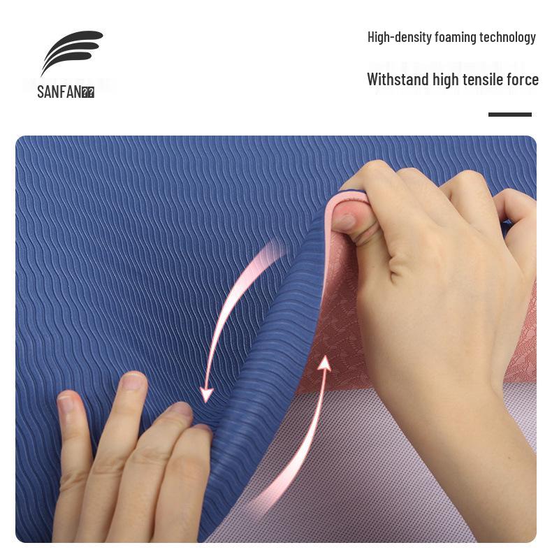 Thickened Non-Slip Fitness and Yoga Mat for Home Use – Extra Wide and Long for Men and Women