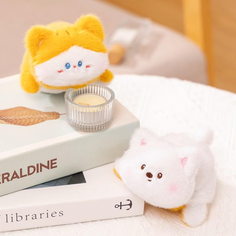 Животное флип щенок превращается в кошку куклу плюшевая игрушка кукла-кролик сумка для девочки маленький кулон