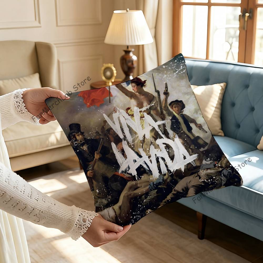 Band CColdplayS Pillowcase Pillowslip Cushion Plush Boys Girls Cartoon Anime Kawaii Decoration Kids Birthday Cute Gifts
