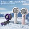 Портативный складной охлаждающий вентилятор USB-перезаряжаемый полупроводниковый охладитель с регулируемой скоростью вращения вентилятора для лета, путешествий, карманный мини-персональный вентилятор