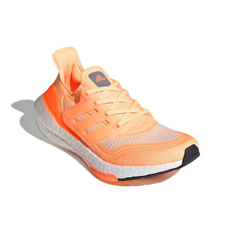 Adidas UltraBoost 21 Acid Orange Women Sneakers Cloud-White Cream-White FZ1917
