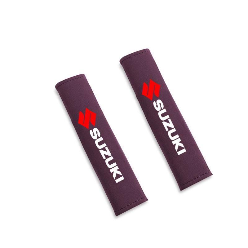2Pcs Car Shoulder Cover Cushion Seat Belt Pad Auto Pad for Suzuki Grand Vitara ALTO Ciaz IGNIS Jimny Jeemny Car Accessorie