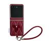 Модный складной чехол-бампер с бантом для Motorola Razr60, защищенный от падений, с веревкой от потери.