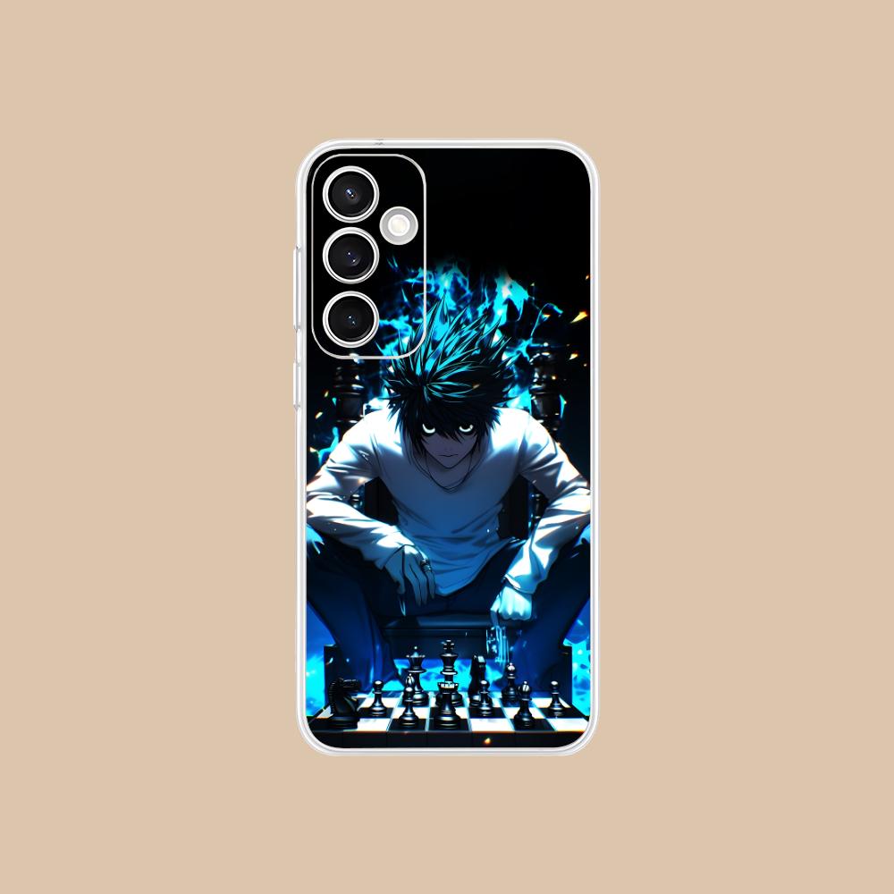 Чехол для мобильного телефона Death Note L Lawliet для Samsung Galaxy S25 S24 S23 S22 S21Plus FE Ультрапрозрачный Цветной Чехол Чехол Красивый