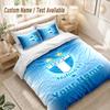 Custom Name Bedding Set 3 PiecesMalmö FF Print Duvet Cover + 2 Pillowcases Soft Bed Decor