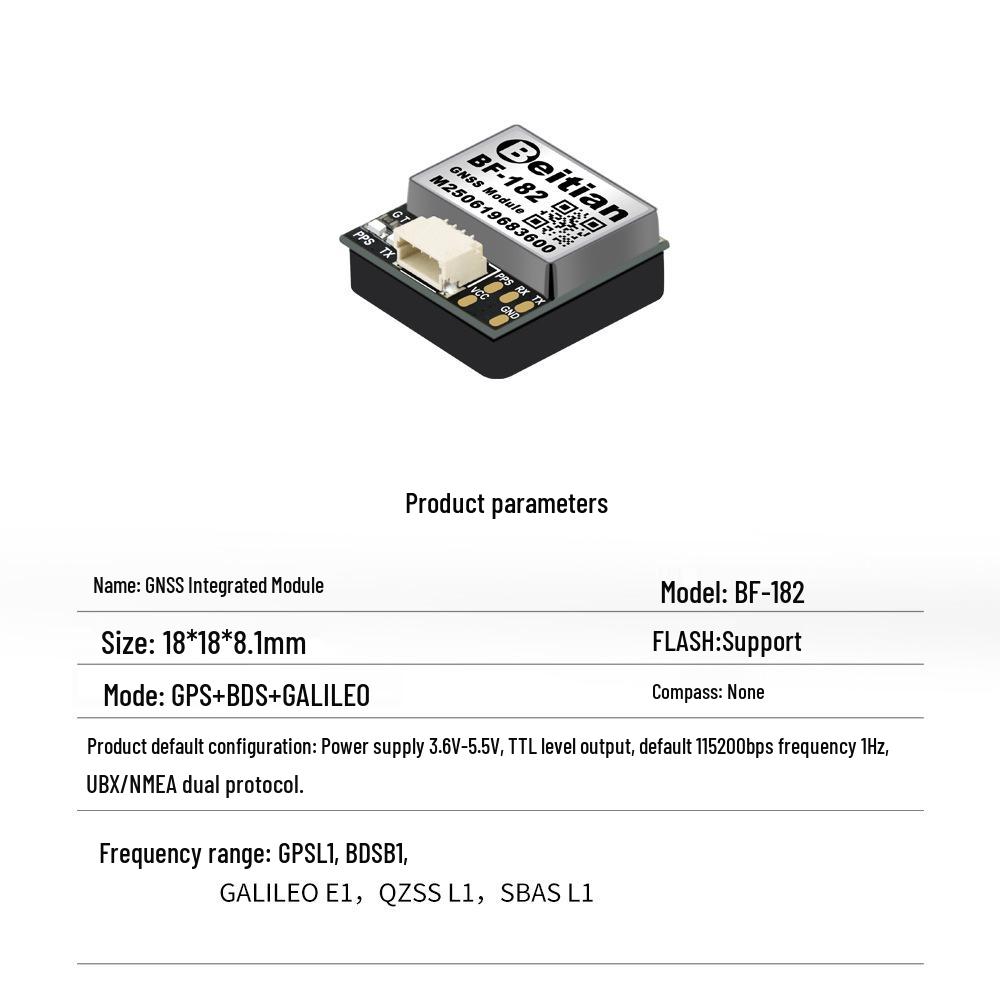 North Sky BF-182 GPS Module Beidou Navigation for Fixed-Wing FPV Drone Flight Controller.