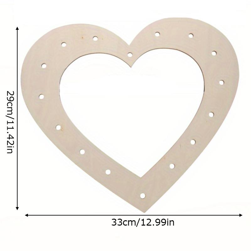 Creative Wreath Wood Circle DIY Handmade Ring Wreath Wedding and Festival Home Decor