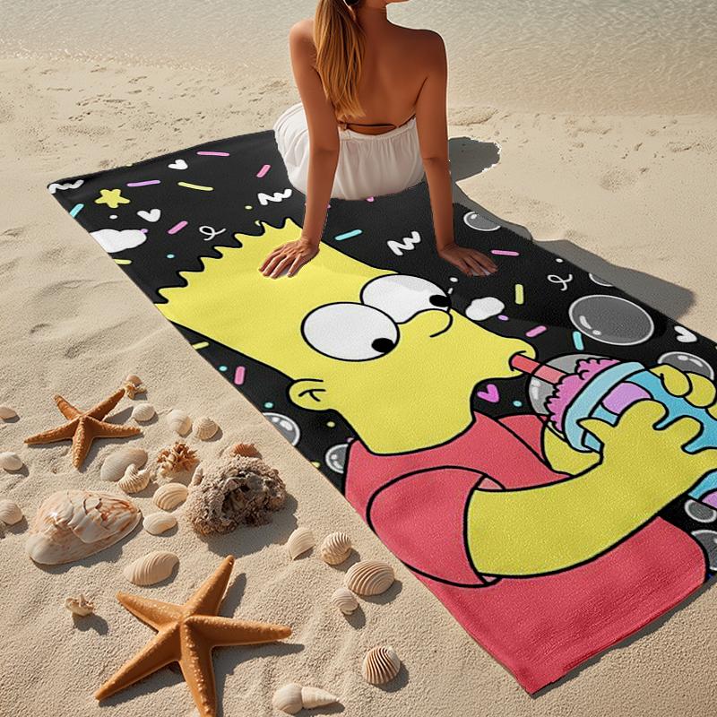 Yellow Family Portrait Beach Towel, Super Soft Microfiber, Gift for Her/Him, Birthday, for Pool, Beach, Travel, Home Decor Fan gifts