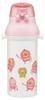 Skater Children's Water Bottle, 480ml, Direct Drinking, Plastic, One-Touch Operation, Dishwasher Safe, Made in Japan, Kobito Zukan (Peach Butt)