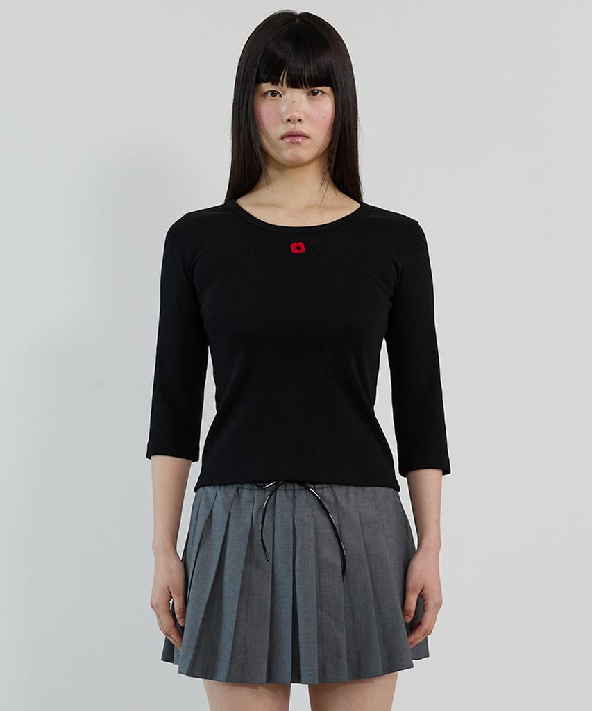 AVAM HOME Flower Crewneck Tee Black