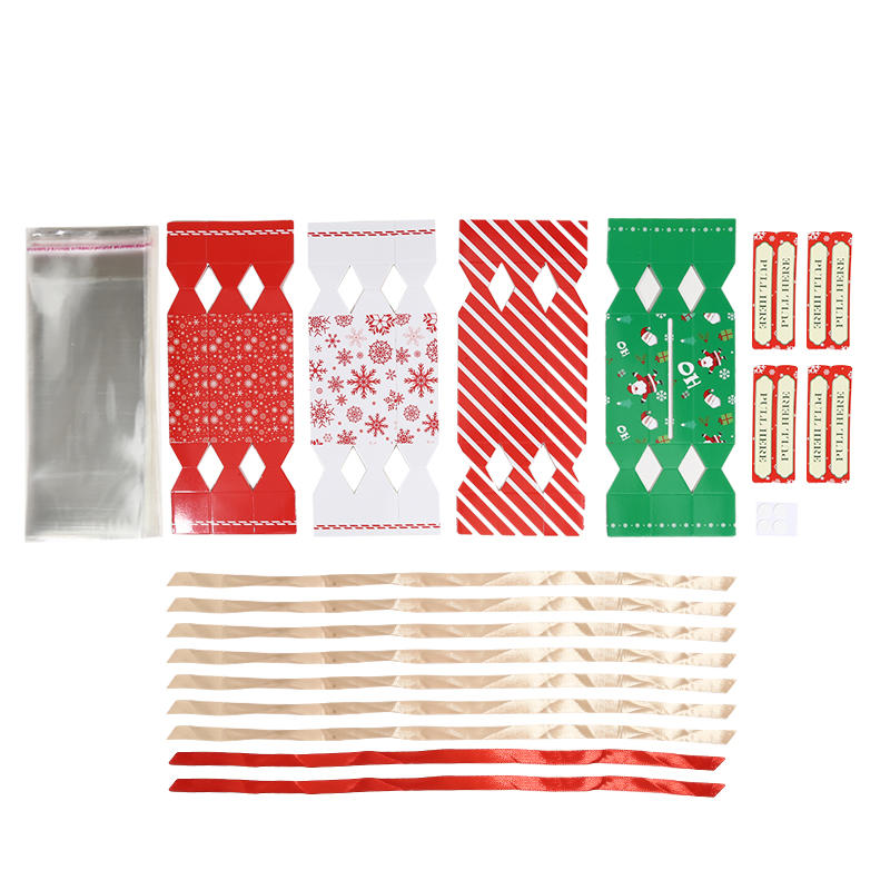 4Pcs/Pack Pull Box Christmas Candy Shape Holder Box for Cash Set Of Merry Christmas Box Cash Pull Boxes for Home Decor