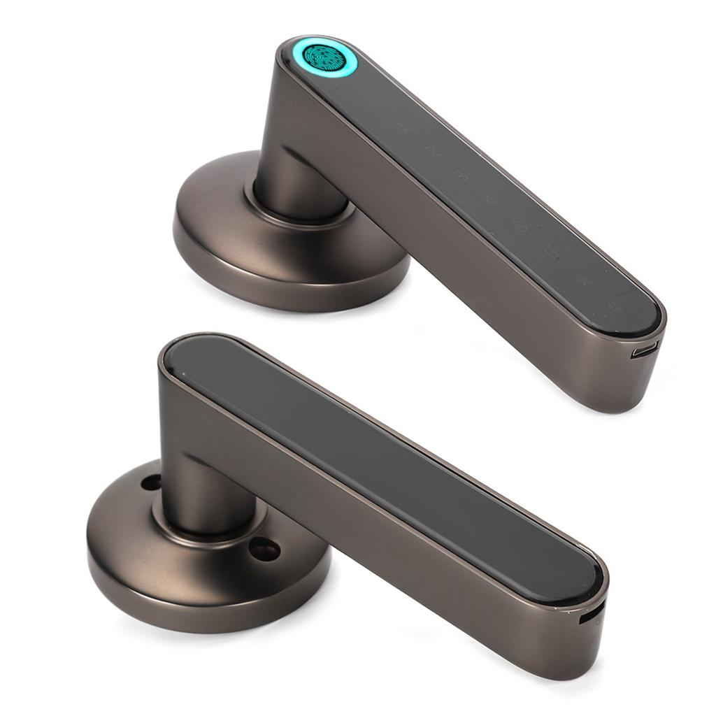 Дверной замок с отпечатком пальца, умный пароль, ручка, замок для TUYA Smart APP, домашний отель, офис, черный