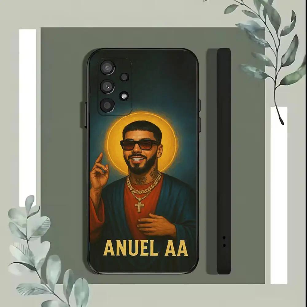 A-Anuel A-AA Рэпер Чехол для телефона для Samsung S25,S24,S21,S22,S23,S30,Ultra,S20,Plus,Fe,Lite,5G Черный чехол