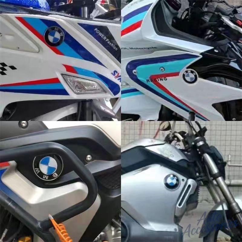 For BMW 2Pcs 25mm 35mm 40mm 50mm 55mm 60mm 65mm Car Center Hub Sticker Emblem Badge DIY Motorcycle Fuel Tank Decoration Sticker