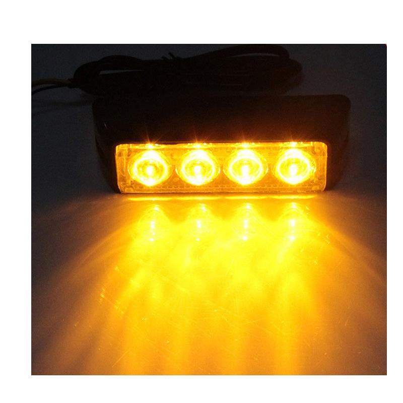 LED Flashing Light Car Truck Work Light Side Light 4 LED Super Bright Light Bar