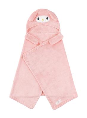 Полотенце с капюшоном My Melody Пушистое Sanrio Carari [Эксклюзив для Японии] Впитывающее, Быстросохнущее, Микрофибра,