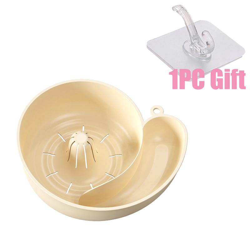 Новая корзина для слива фруктов в форме улитки, многоразовая кухонная миска для мытья овощей, многофункциональные инструменты для автоматической ротации и очистки