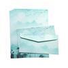 R6FF Stationery Paper and Envelopes Set Traditional Letter Writing Paper Color Both Side Writing Stationary Paper for School