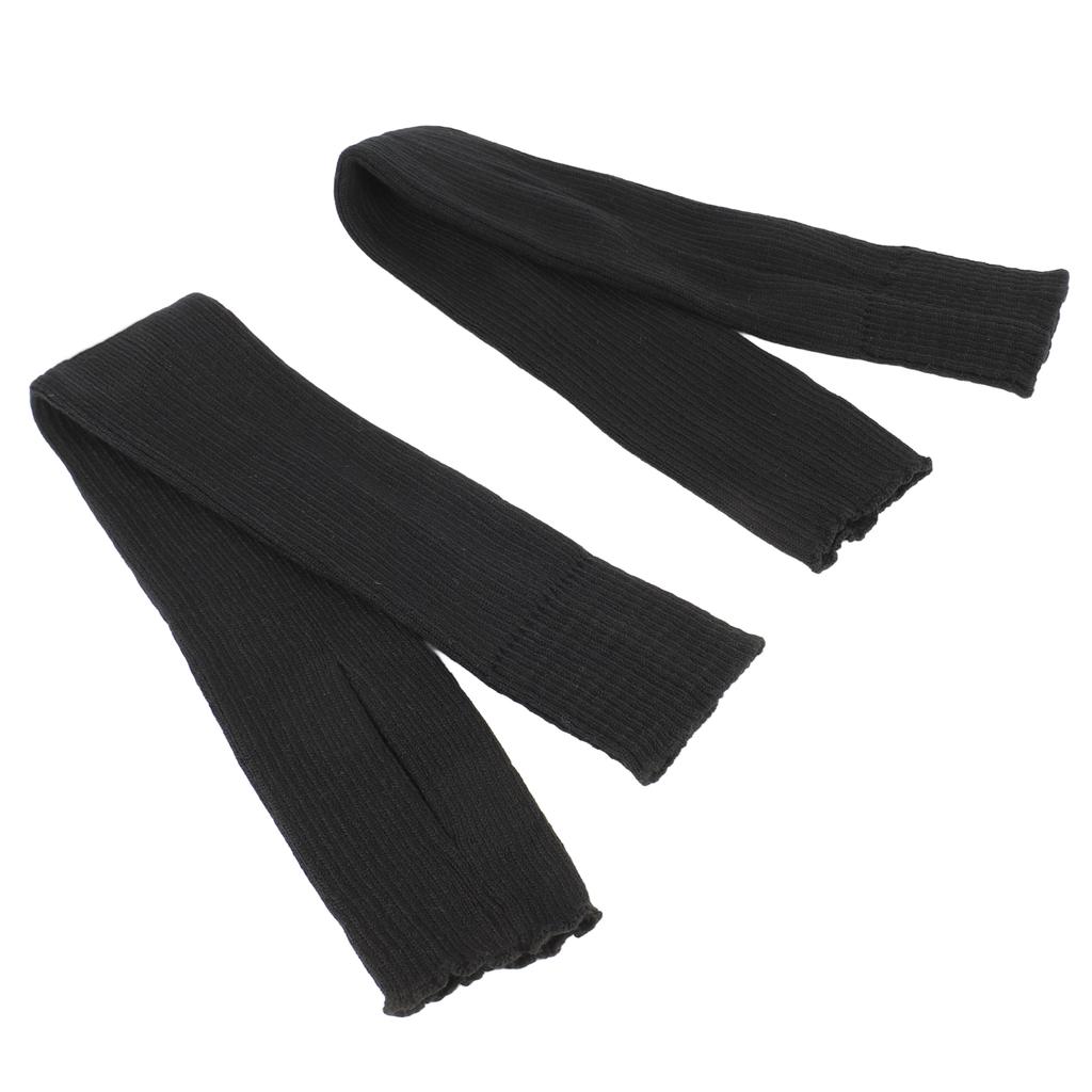 Women Yoga Stockings Open Heel Ribbed Knit Thigh High Leg Warmers for Ballet Dancing Lounging