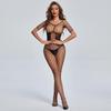 Комбинезон из кружева Honey Lace с открытым шаговым швом - сексуальная искушающая форма