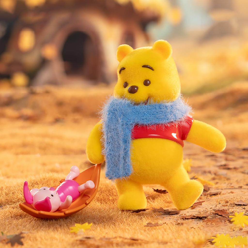 ЛУЧШАЯ ИГРУШКА Disney Винни Пух Серия «Счастливый каждый день» Гашапон Фигурка в слепой коробке Мягкий винил ПВХ Премиальная игрушка Подарок на день рождения Персонаж Винни Пух