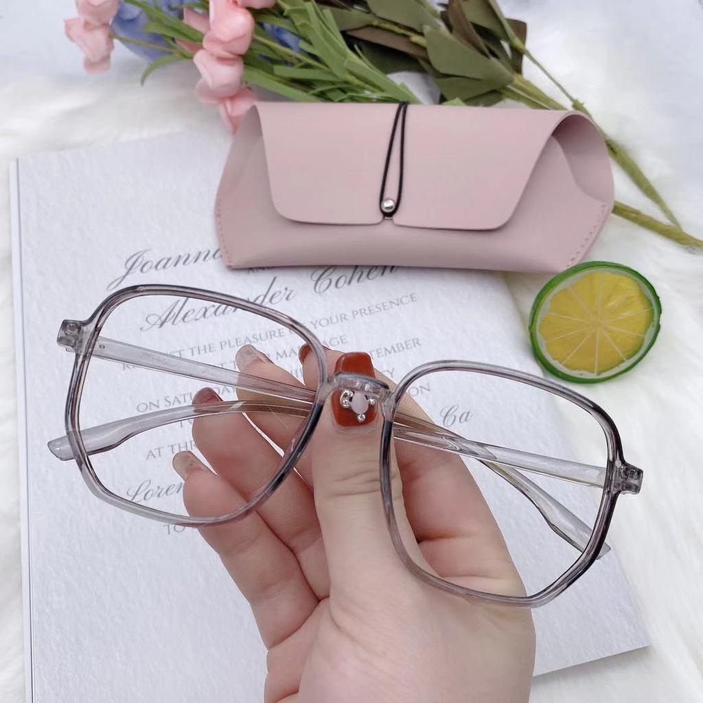 High-quality Large Frame Glasses Myopia Glasses Women Men Nearsighted Eyewear Anti Blue Light Glasses with Diopters Minus -1.0