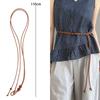 2025 Новая женская цепочка на талию Тонкий ремень Простая декорация Завязка с платьем Длинная веревка для талии Узловатая Винтажные платья Шнурок Пояс