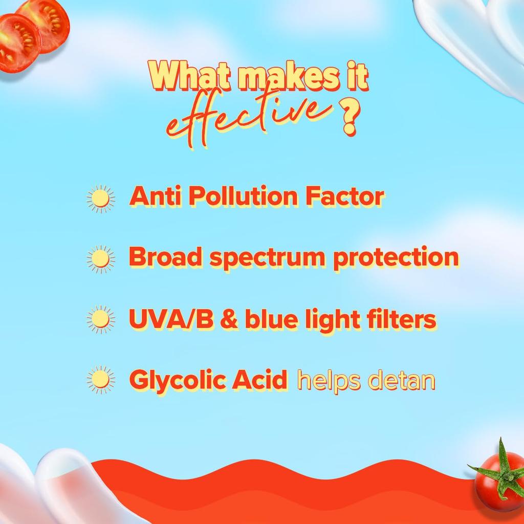 Aqualogica Detan Plus Dewy Sunscreen SPF 50 Plus PA Four Plus Lightweight No White Cast Daily Sun Shield 50 g